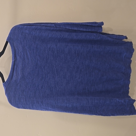 Anthropologie Moth Doman Sleeve Tunic Sweater Blue L - Picture 5 of 9